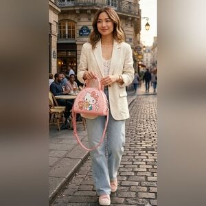 Loungefly Hello Kitty & Tiny Chum Dome Crossbody Bag